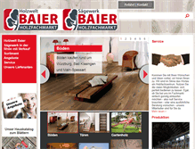 Tablet Screenshot of holzwelt-baier.de